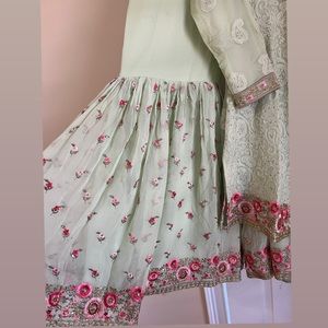 Sage Green Sharara Suit